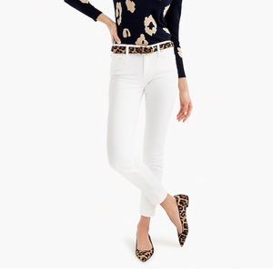 J. Crew 8” Toothpick Ankle Jeans in White - 27